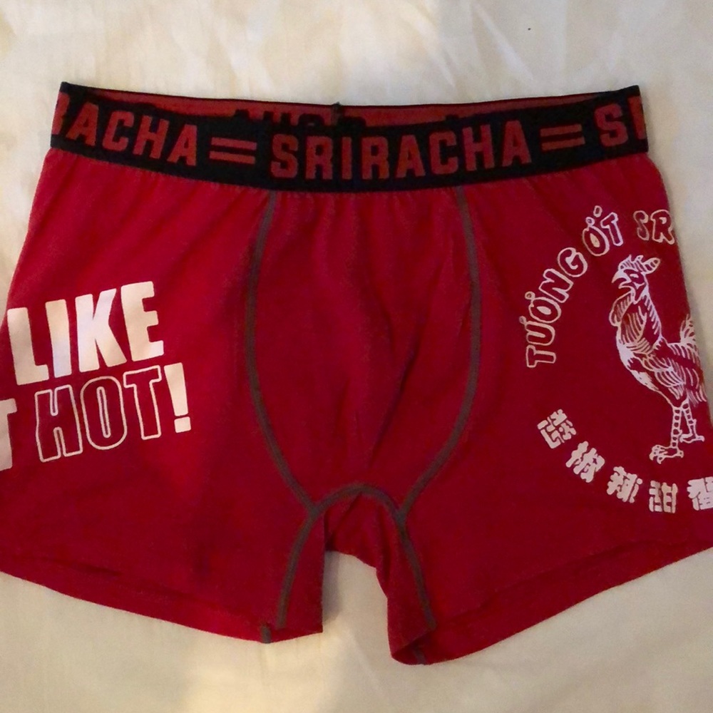 Boxer brief Sriracha mens new size M 32-34" red 60% cotton